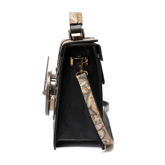 Retro style cowhide women's shoulder crossbody bag - Picture 4 of 12